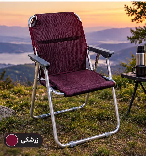 صندلی مسافرتی برند مسلم (پلاس) زیر مفتول،کف فوم،پارچه ضخیم، بدنه مقاوم 😎👌